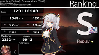 ReplayEdit  Cookiezi  782  furioso melodia Wrath HDHR 23222325x [upl. by Godfree914]