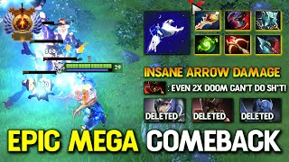 EPIC MEGA COMEBACK CARRY Mirana With Daedalus  Divine Rapier Build Insane Arrow Damage 737c DotA 2 [upl. by Erdei862]