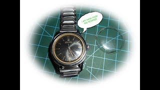 roamer brevete watch crystal replace [upl. by Anrahc]