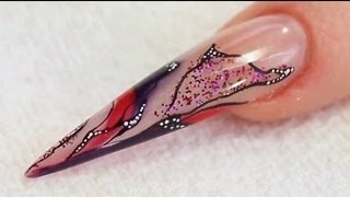 Dessin sur Ongle en Gel UV Tutoriel par Naio Nails [upl. by Lexerd]