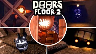 FLOOR 2 GAMEPLAY The Mines are terrifying  DOORS Floor 2 Update The Mines  Ending [upl. by Ayoj]