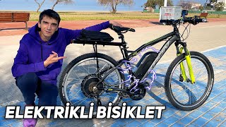 Normal Bisikleti ELEKTRİKLİ BİSİKLET Yaptım [upl. by Ydnas]