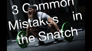 3 Common Mistakes in the Snatch  CrossFit Invictus  Weightlifting [upl. by Nowyt]