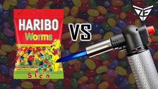 Melt It Blowtorch VS Haribo Jelly beans and more [upl. by Akehsay61]