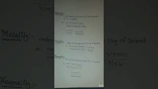 Molarity Molality  Normality  Biochemistry [upl. by Edaw149]