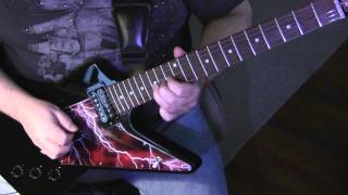 Scorpions No One Like You Guitar Solo 1 Gibson Explorer [upl. by Brott]