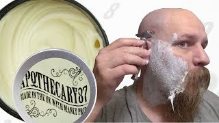 Apothecary 87 Shave Cream Review  My new favorite way to shave [upl. by Nary]