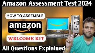 Amazon Assessment Test 2024  Work Life In Amazon Customer Support  Amazon Welcome Kit [upl. by Otaner437]