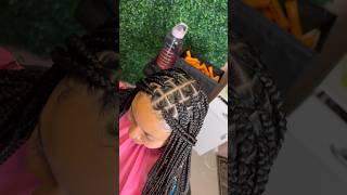 this is how it turns out knotless box braids with the curly ends Tonlo451 knotlessboxbraids [upl. by Denison]