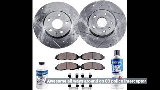 User Review ECCPP Front 2 Discs Brake Rotors and 4 Ceramic Brake Pads 20032011 for Ford Crown [upl. by Lina]