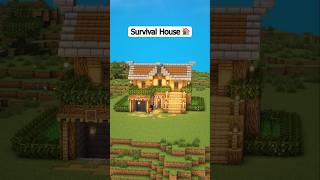 Starter Survival House 🏠 shorts minecraft [upl. by Elyssa]