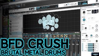 BFD CRUSH  BRUTAL METAL DRUMS FOR BFD3 FULL DEMO [upl. by Furr192]