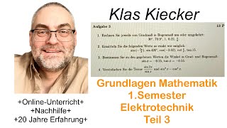 YT437 Mathematik  Grundlagen Elektrotechnik 1 Semester TEIL 3 [upl. by Farman]