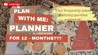 Plan with Me Frequently Asked Planner Question Annual Planning [upl. by Ellahcim]