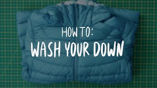 Arcteryx  How To Wash Your Down [upl. by Refinej]