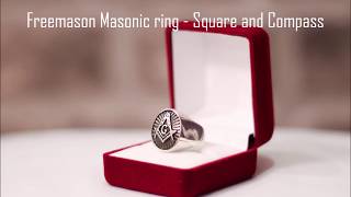 Freemason Masonic ring  Square and Compass review [upl. by Simah463]