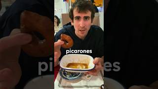 Españoles Probando COMIDA PERUANA PICARONES peruanos [upl. by Aikahs]