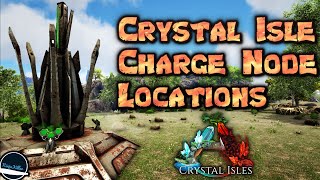 All Crystal Isle Charge Node locations on Ark Survival Evolved guide [upl. by Ferren]