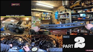 Volvo V40 2016 16D2 timing belt  water pump part 12 [upl. by Elton]