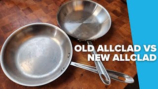 My 25 year old AllClad TryPly frypan vs a modern d5 frypan [upl. by Lilian]