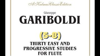 G Gariboldi 30 Easy and Progressive Studies for Flute 58 [upl. by Gerrald]