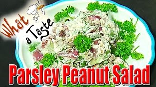 Parsley Peanut Salad Recipe  What A Taste  Vanitha TV [upl. by David]