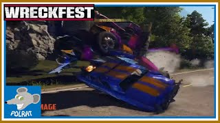 Getting Flattened and Stuff 😂😂 Wreckfest Funny Moments [upl. by Esir766]