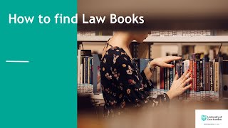 How to find Law Books [upl. by Erleena]