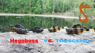 Megabass Darksleeper Vs Knock Off Truscend Underwater Footage [upl. by Gustie]