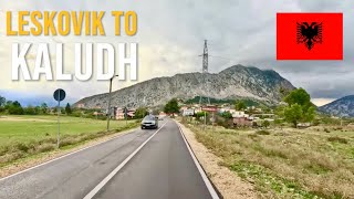 Driving in Albania 🇦🇱 from Leskovik to Kaludh on a mountain road in October 2024 [upl. by Emiolhs]