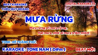 Karaoke Mưa Rừng Tone Nam 78 [upl. by Elleiram]