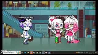 gacha club my fav fnaf ships episode 4 funtime freddy x glamrock chica [upl. by Karyl]