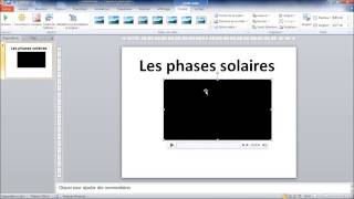 POWERPOINT  Comment insérer une vidéo dans une diapo [upl. by Naitsirhk]