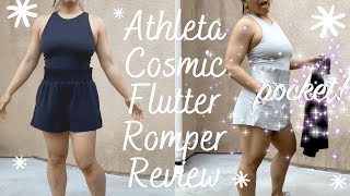 Review Athleta Cosmic Flutter Romper [upl. by Georgeanne]