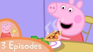 Peppa Pig  Yummy food 3 episodes [upl. by Siuoleoj]