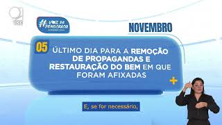 Calendário Eleitoral Remoção de Propagandas [upl. by Conroy235]