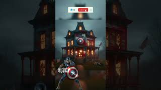 Superheroes but Creepy house😱🔥 Marvel Dc characters shorts marvel dc avengers [upl. by Odiug]