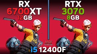 RX 6700 XT vs RTX 3070  i5 12400F  Tested in 17 games [upl. by Pallaton852]