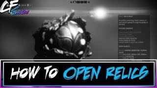 how to open a relic on warframe [upl. by Zeiger]