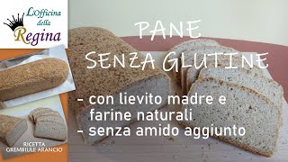 Pane senza glutine con lievito madre e farine naturali  Senza amido aggiunto [upl. by Aiuqram]