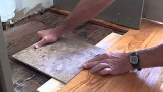 How to Make Tile Flush with Hardwood Floor [upl. by Farhsa270]