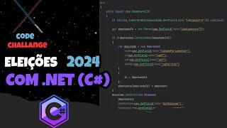 Desafio BACKEND gastos dos deputados nas ELEIÇÕES 2024  C e NET [upl. by Orland]