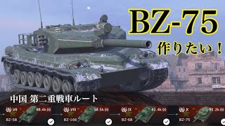 WoTb Tier10はHESHを撃てる152mm砲搭載のBZ75開発の道筋をTier7から乗ってチェック！ ゆっくり実況 [upl. by Oine118]