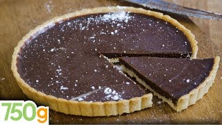 Recette de Tarte au chocolat inratable  750g [upl. by Nagle651]