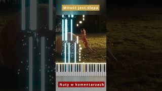 sanah  Miłość jest ślepa 🎹 Piano Tutorial 🔥 Nuty shorts [upl. by Enram]