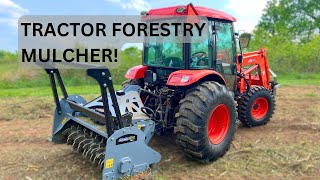 You Wont BELIEVE What This Tractor Attachment Can Do  Baumalight Brush Mulcher [upl. by Ssecnirp]