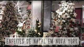 ONDE COMPRAR ENFEITES DE NATAL EM NOVA YORK I NY [upl. by Bullard]