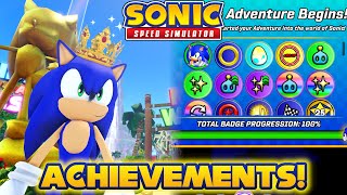 Unlocking Elite Sonic amp All Achievements in Sonic Speed Simulator [upl. by Gloria]