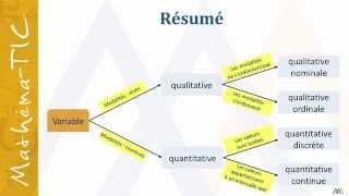 Les types de variables statistiques [upl. by Phelps]