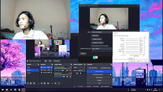 TUTORIALCARA setting kamera webcam buat live streaming lewat OBS studio [upl. by Kciredor]